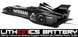 Lithionics Battery is the Official Lithium-ion Battery for the NISSAN DELTAWING RACE TEAM